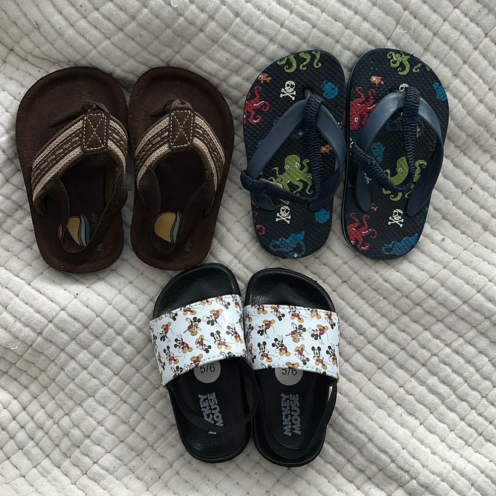 Lot of toddler sandals